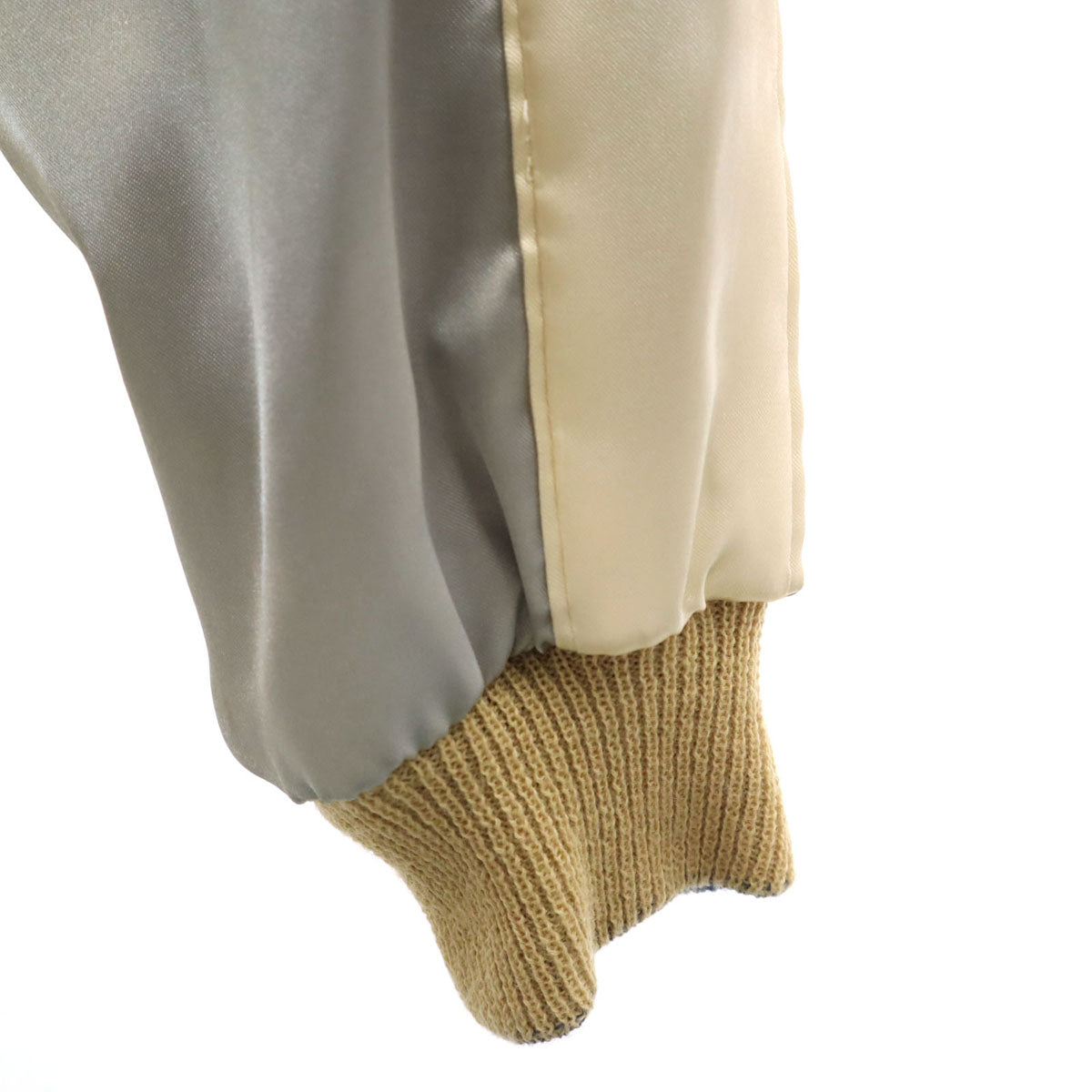 東洋エンタープライズ テーラー東洋 日本マップ 富士山刺繍 リバーシブル スカジャン M シャンパンゴールド TT10637 メンズ