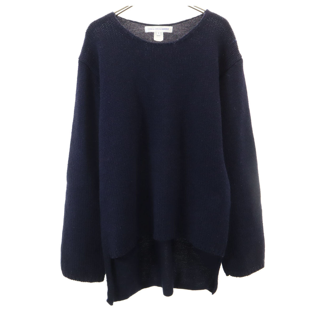 COMME des GARCONS SHIRT コムデギャルソンシャツ 日本製 長袖 セーター M ネイビー ニット レディース