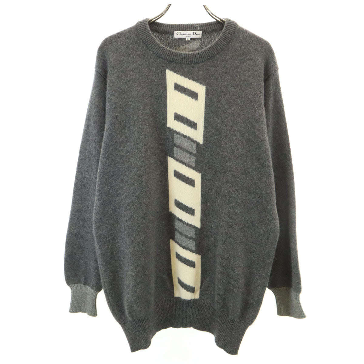 Christian Dior SPORTS クリスチャンディオールスポーツ 90s オールド 長袖 セーター L グレー ニット メンズ