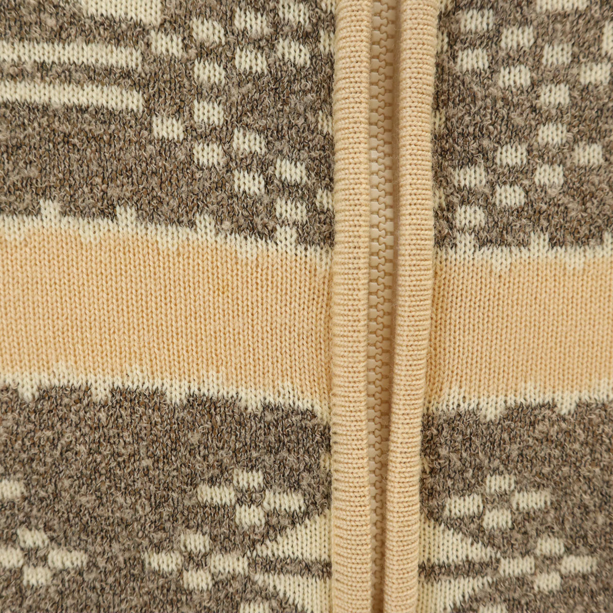 Christian Dior SPORTS クリスチャンディオールスポーツ 90s オールド ノルディック柄 ニットジャケット L ペールオレンジ メンズ