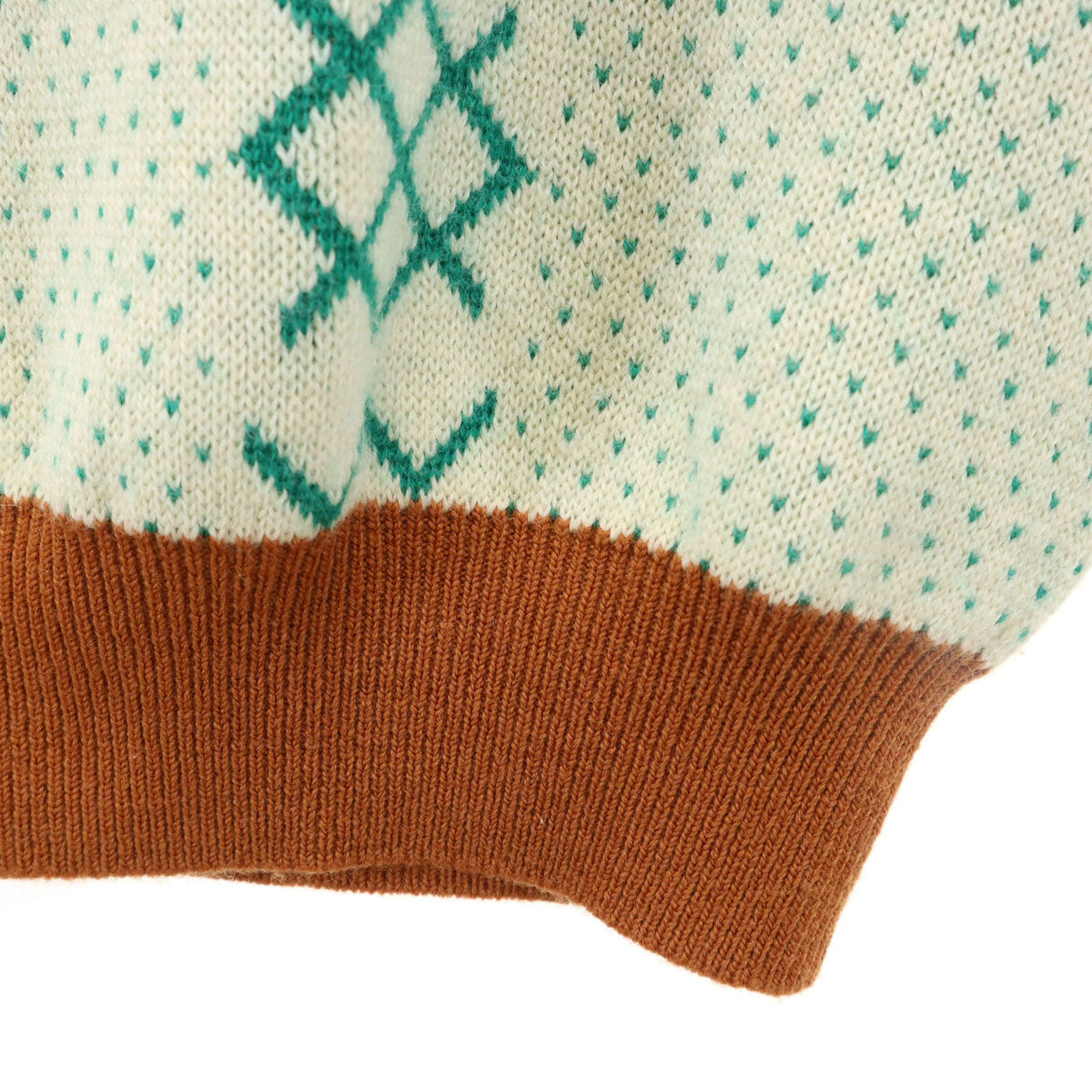 Christian Dior SPORTS クリスチャンディオールスポーツ 90s オールド 総柄 長袖 セーター M アイボリー ニット レディース