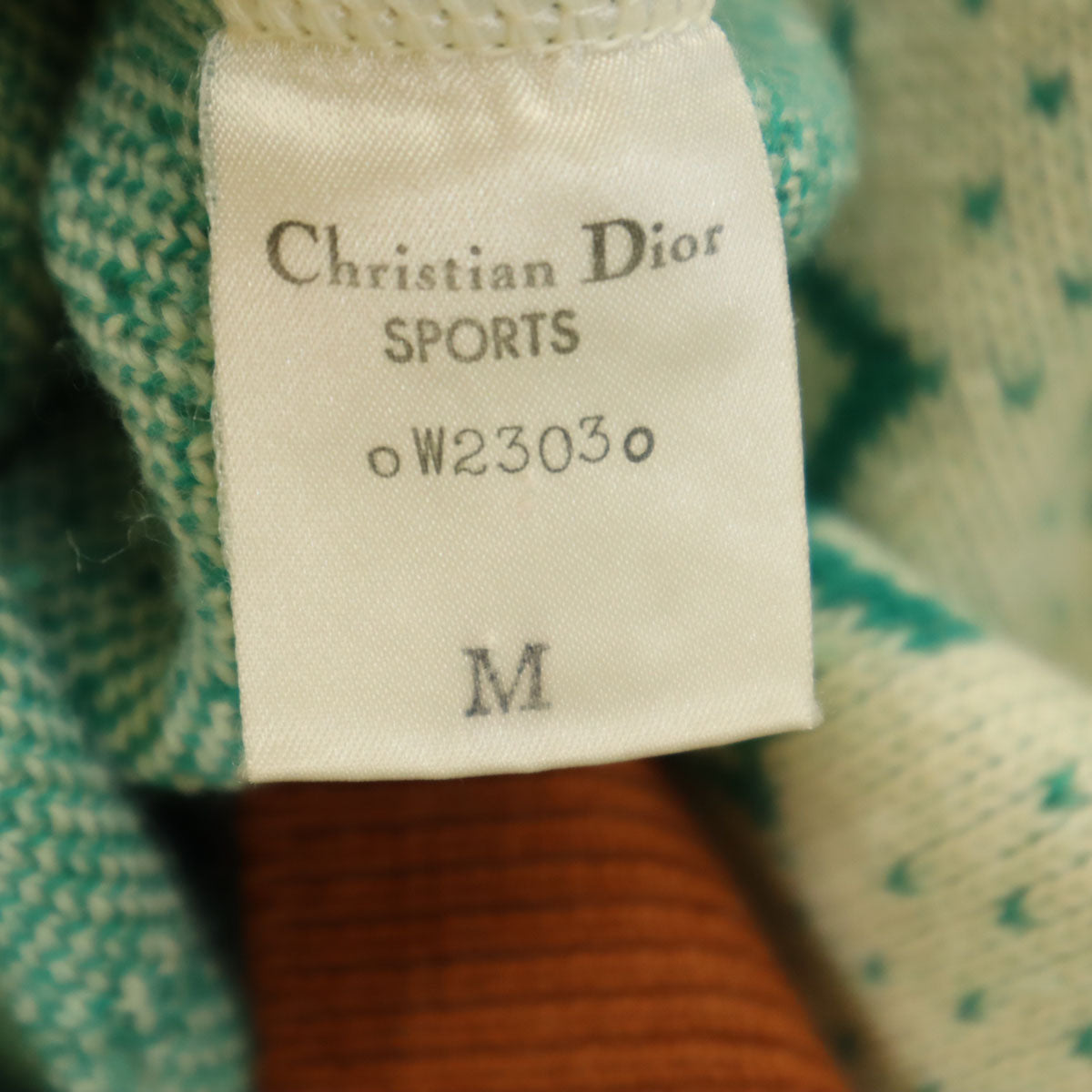 Christian Dior SPORTS クリスチャンディオールスポーツ 90s オールド 総柄 長袖 セーター M アイボリー ニット レディース