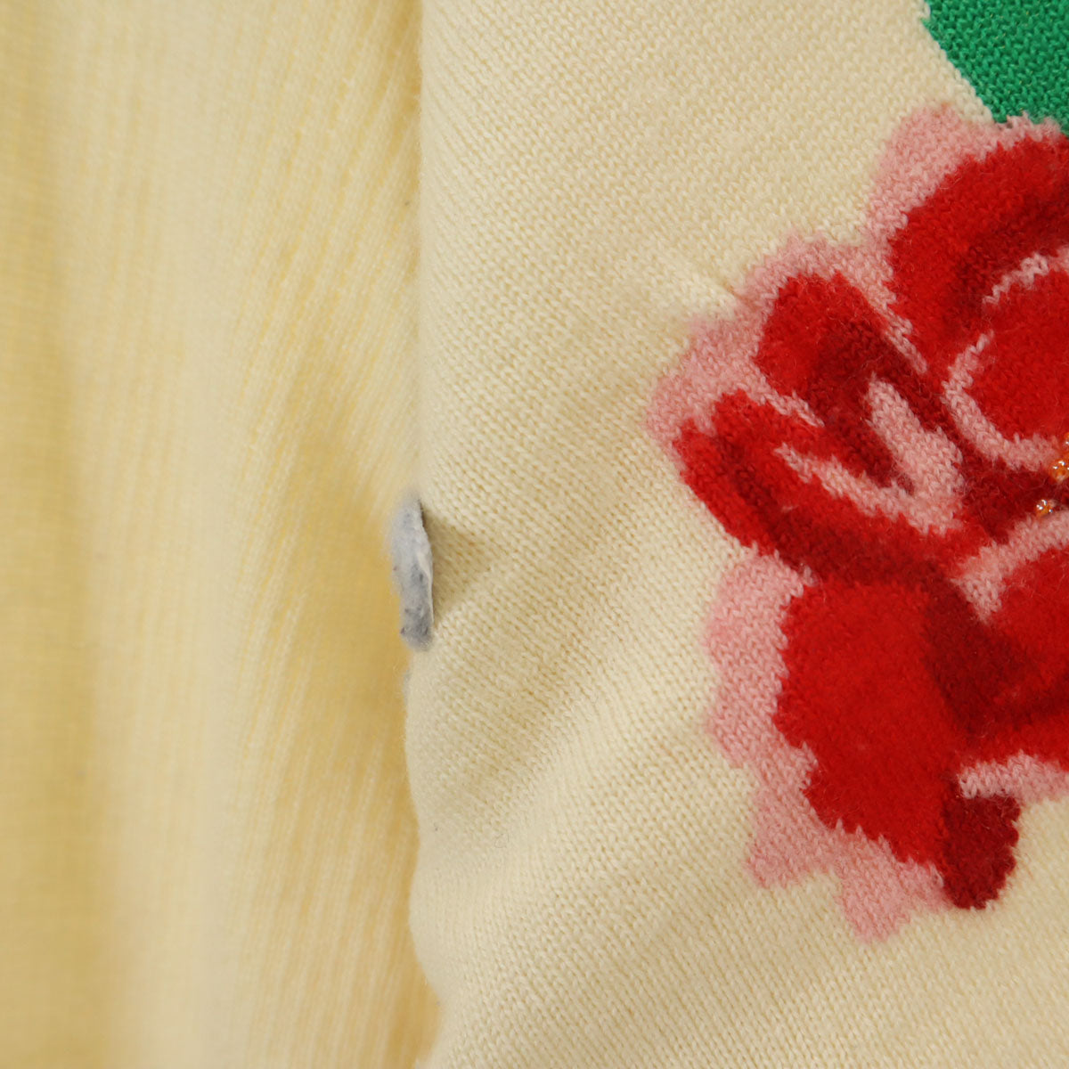 LEONARD SPORT レオナール スポーツ 日本製 バラ 長袖 タートルネック セーター 42 生成り ニット レディース