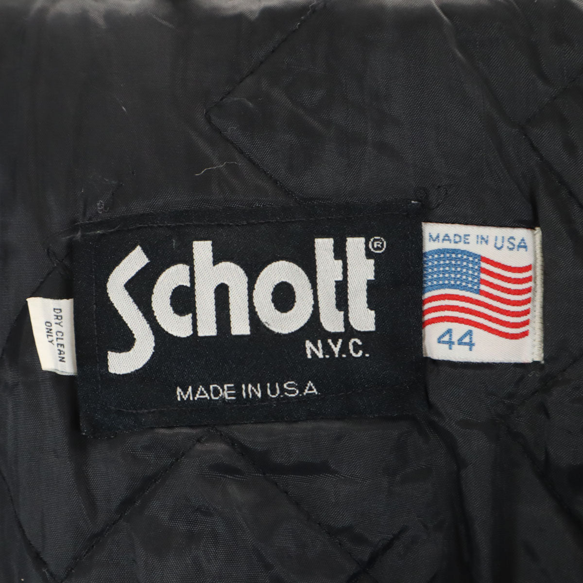 schott ショット USA製 ジャケット 44 ネイビー系 メンズ