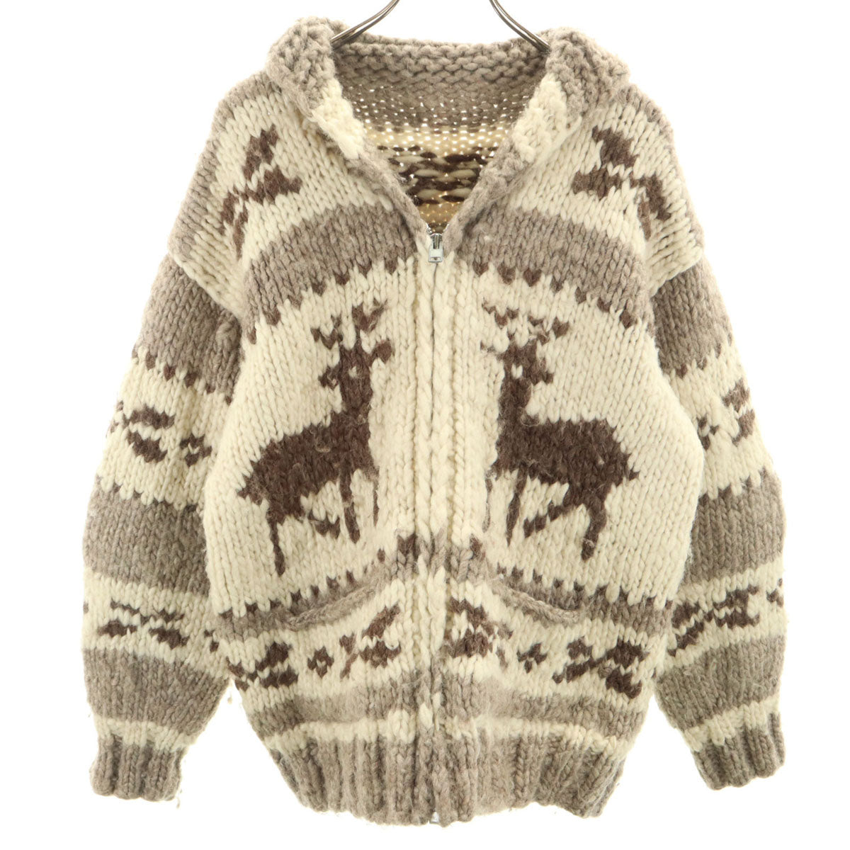 カウチンジャケット グレー系 トナカイ メンズ