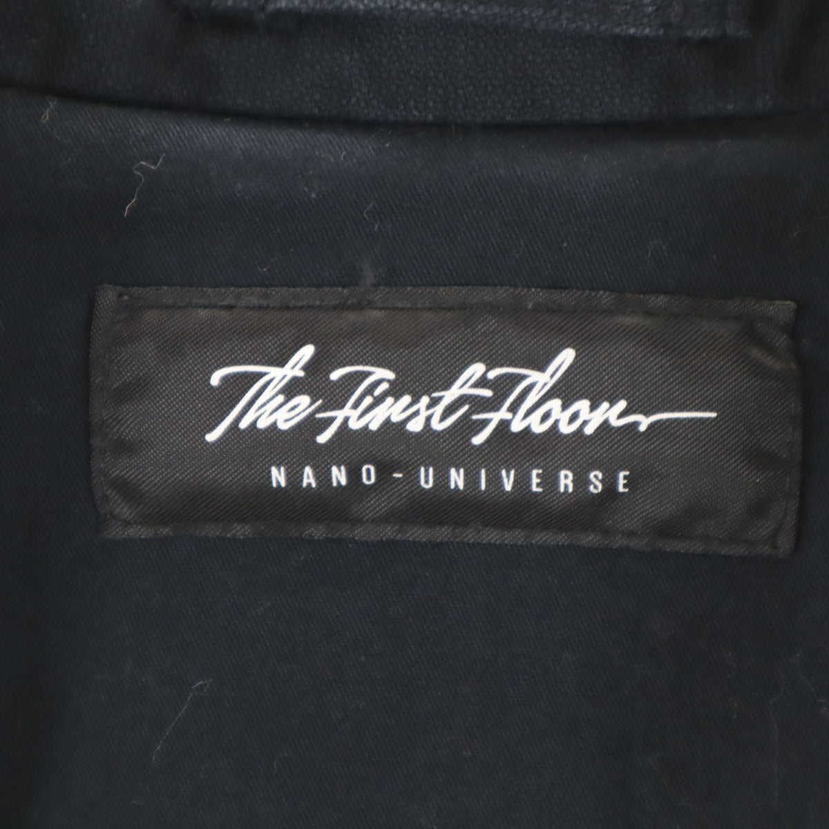 nano universe the first floor ナノユニバース ザファーストフロア チェスターコート L 濃紺 メンズ
