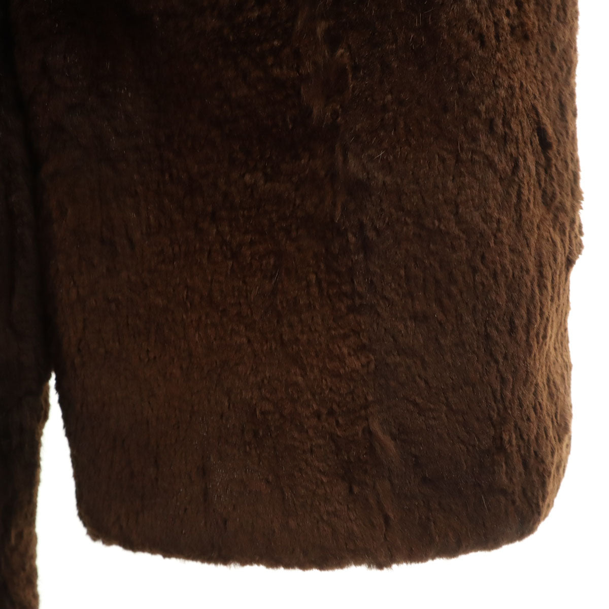 毛皮コート ブラウン レディース