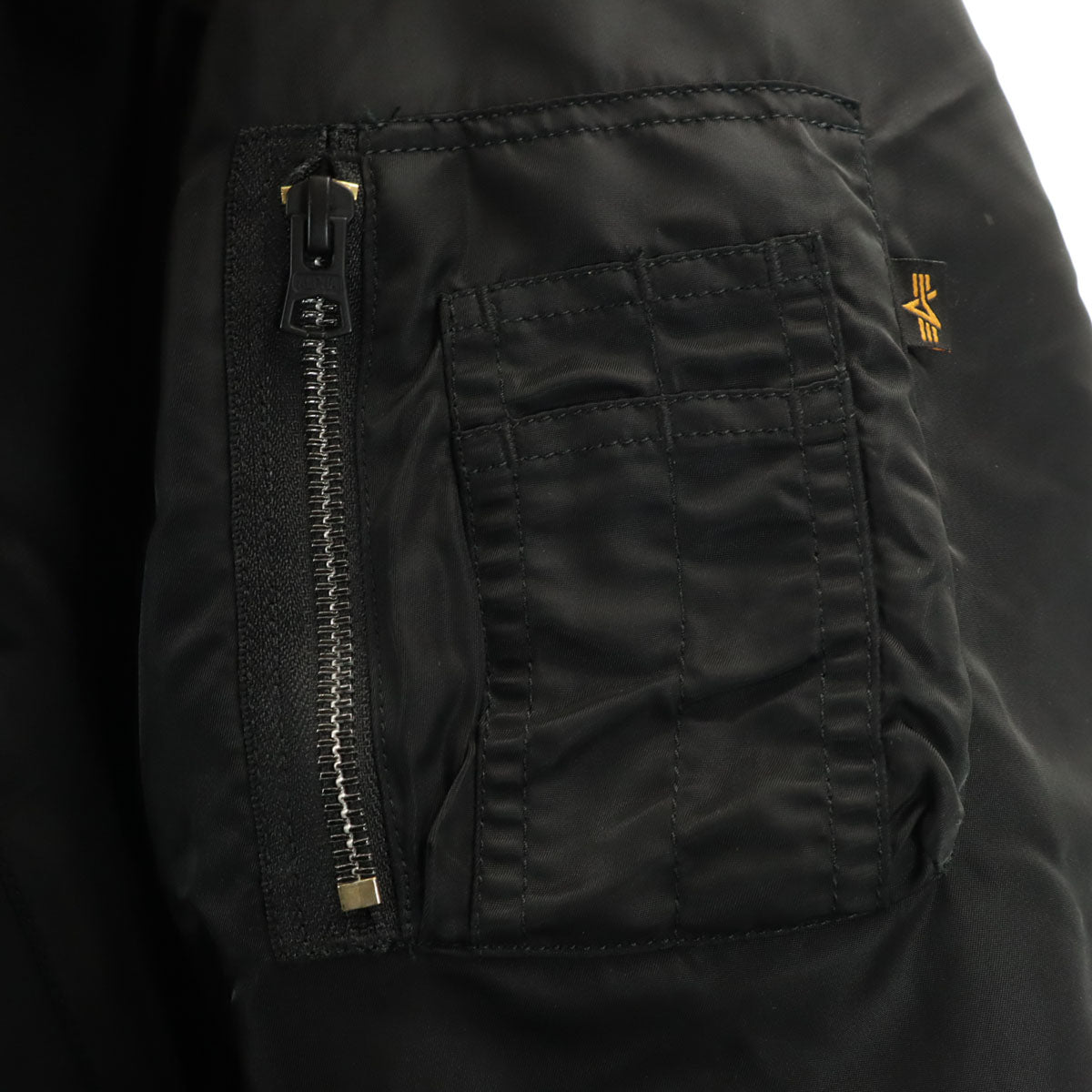 ALPHA INDUSTRIES INC アルファインダストリーズ MA-1 フライトジャケット M ブラック メンズ