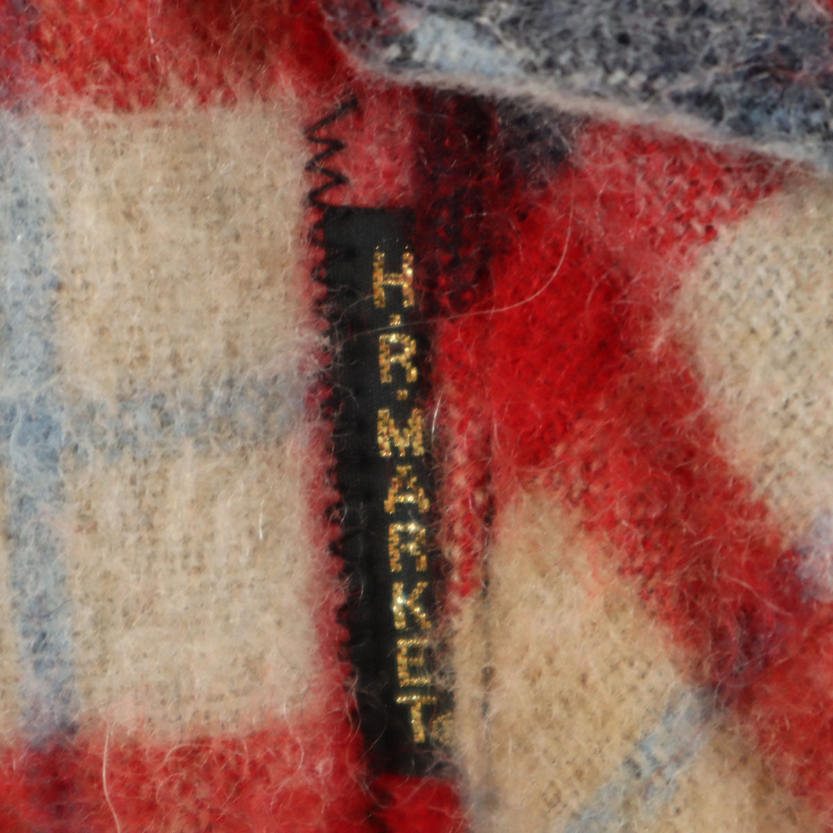 HOLLYWOOD RANCH MARKET ハリウッドランチマーケット 日本製 チャック柄 シャツジャケット レッド メンズ