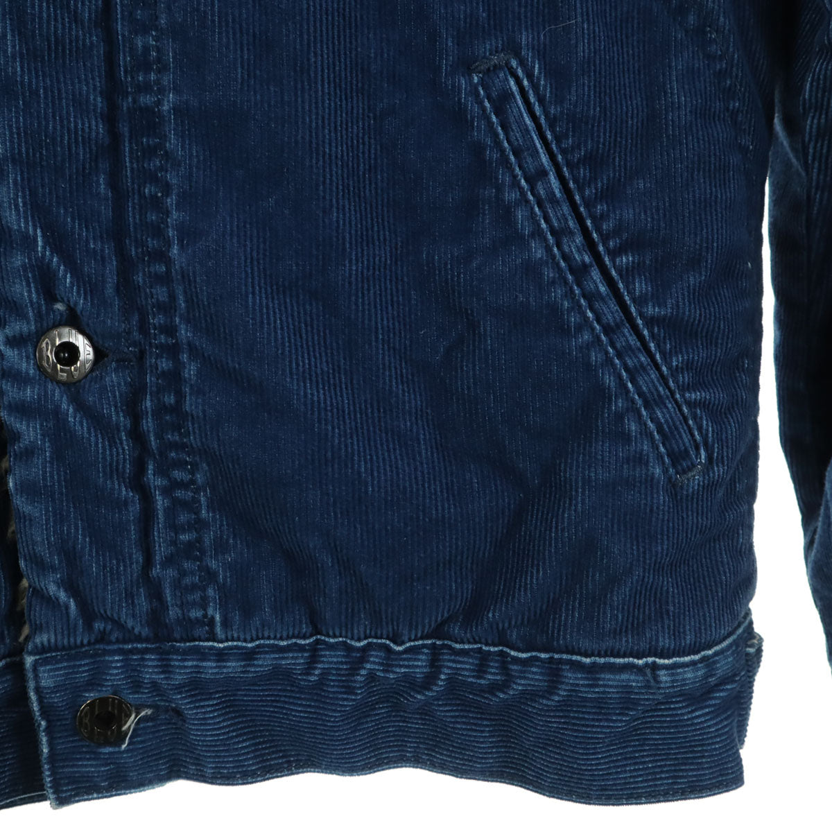 JAPAN BLUE JEANS ジャパンブルージーンズ 日本製 コーデュロイジャケット M ネイビー系 裏ボア メンズ