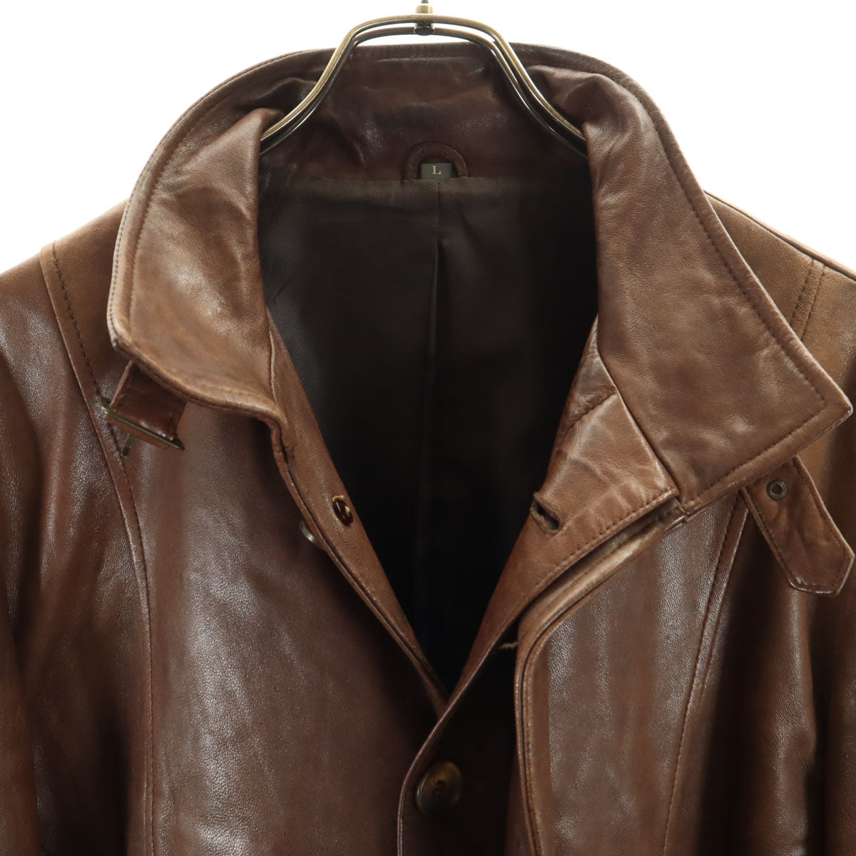 WIND ARMOR ウィンドアーマー レザージャケット L ブラウン メンズ