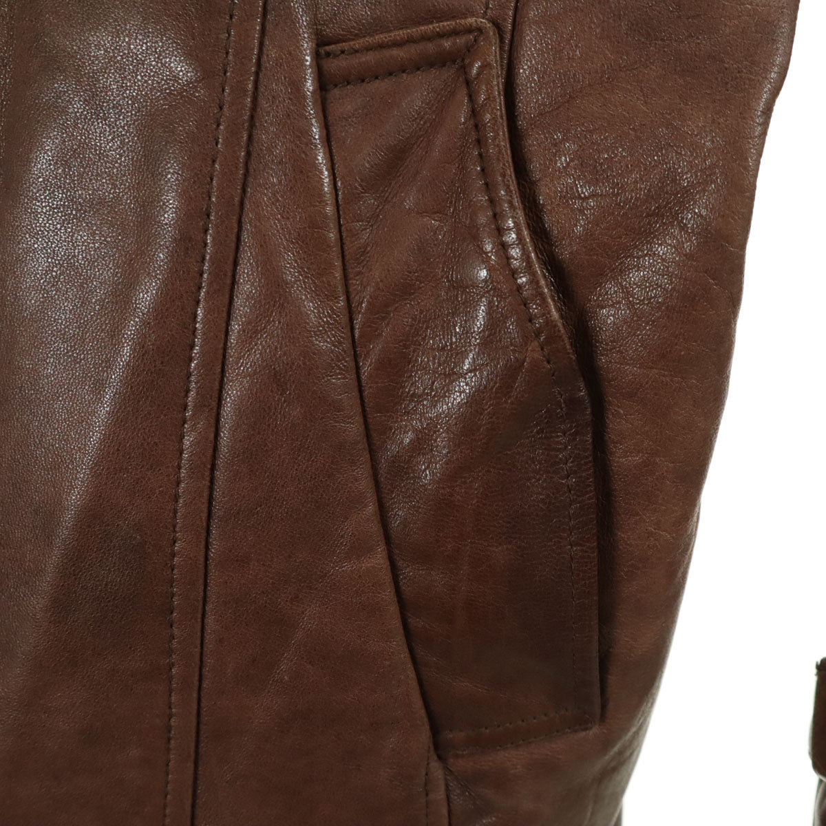 WIND ARMOR ウィンドアーマー レザージャケット L ブラウン メンズ