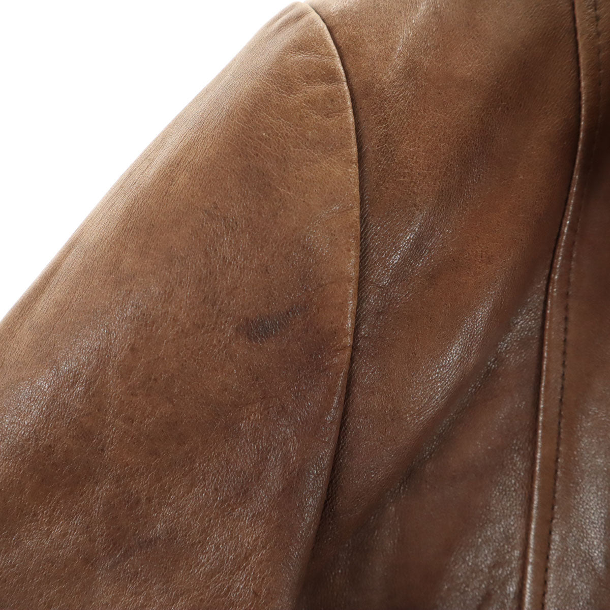 WIND ARMOR ウィンドアーマー レザージャケット L ブラウン メンズ