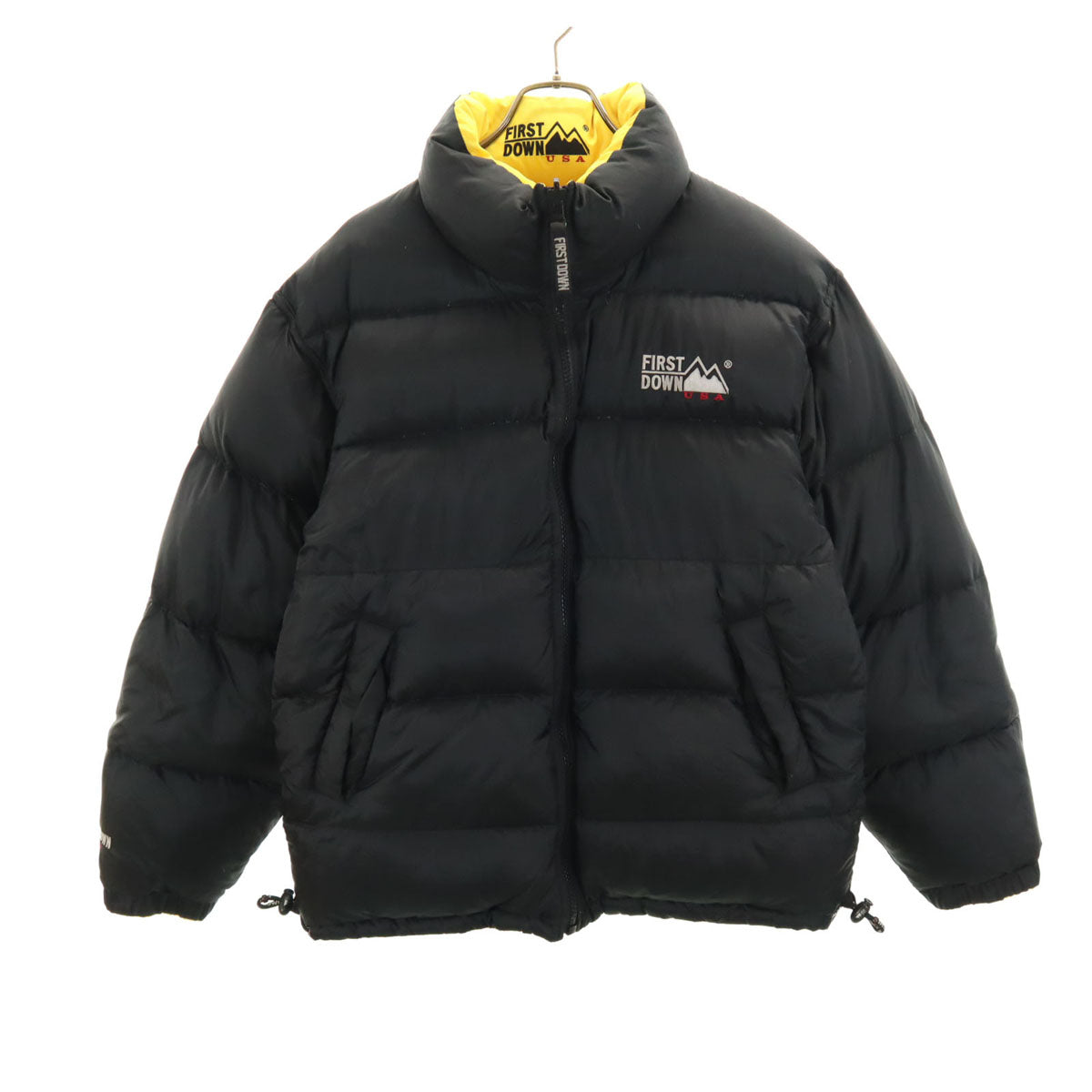 FIRSTDOWN ファーストダウン リバーシブル ダウンジャケット M ブラック メンズ