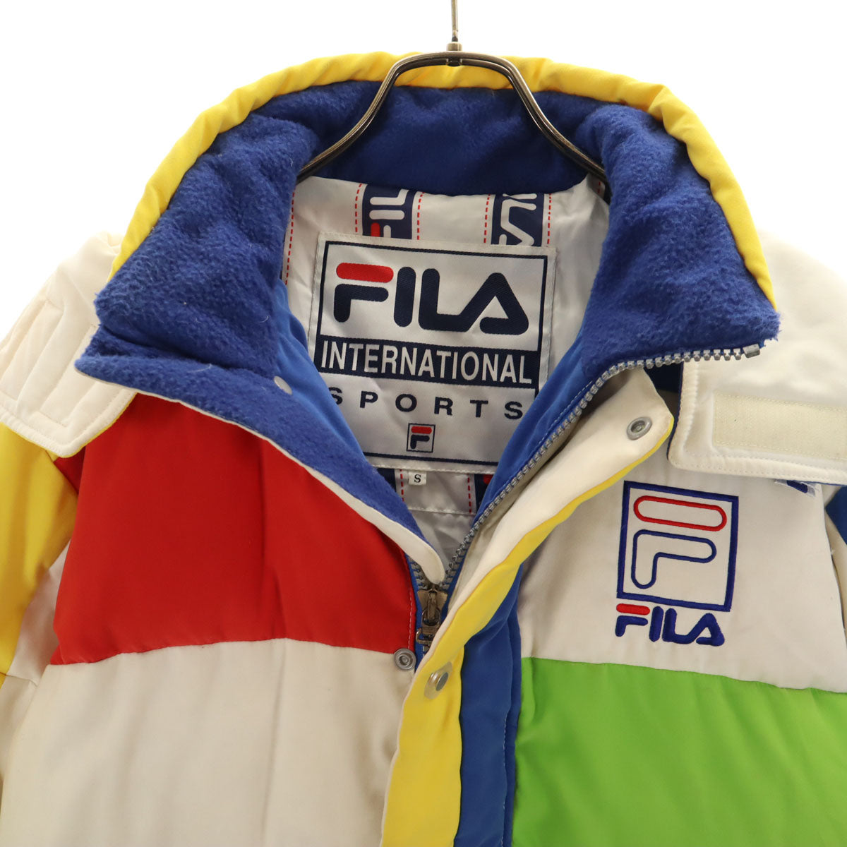 FILA SPORTS フィラ スポーツ ダウンジャケット S ブルー メンズ
