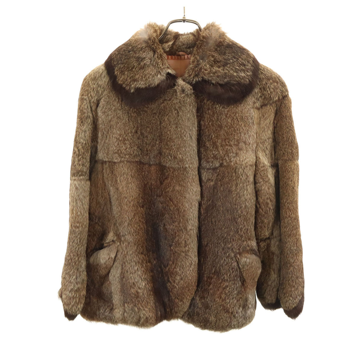 毛皮コート ブラウン レディース