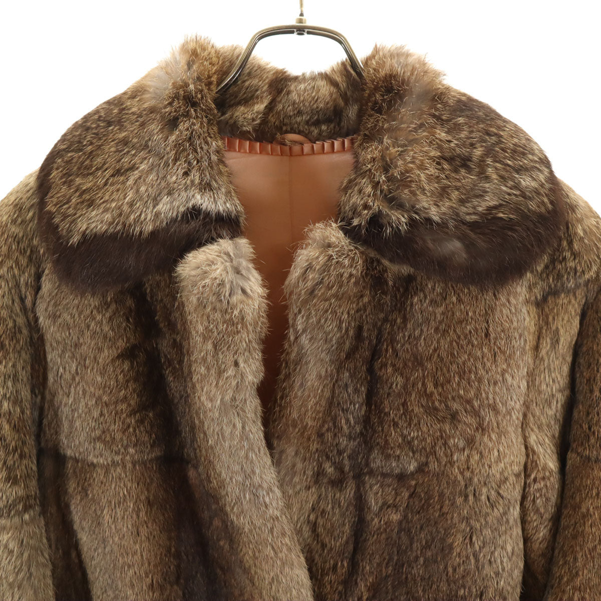 毛皮コート ブラウン レディース