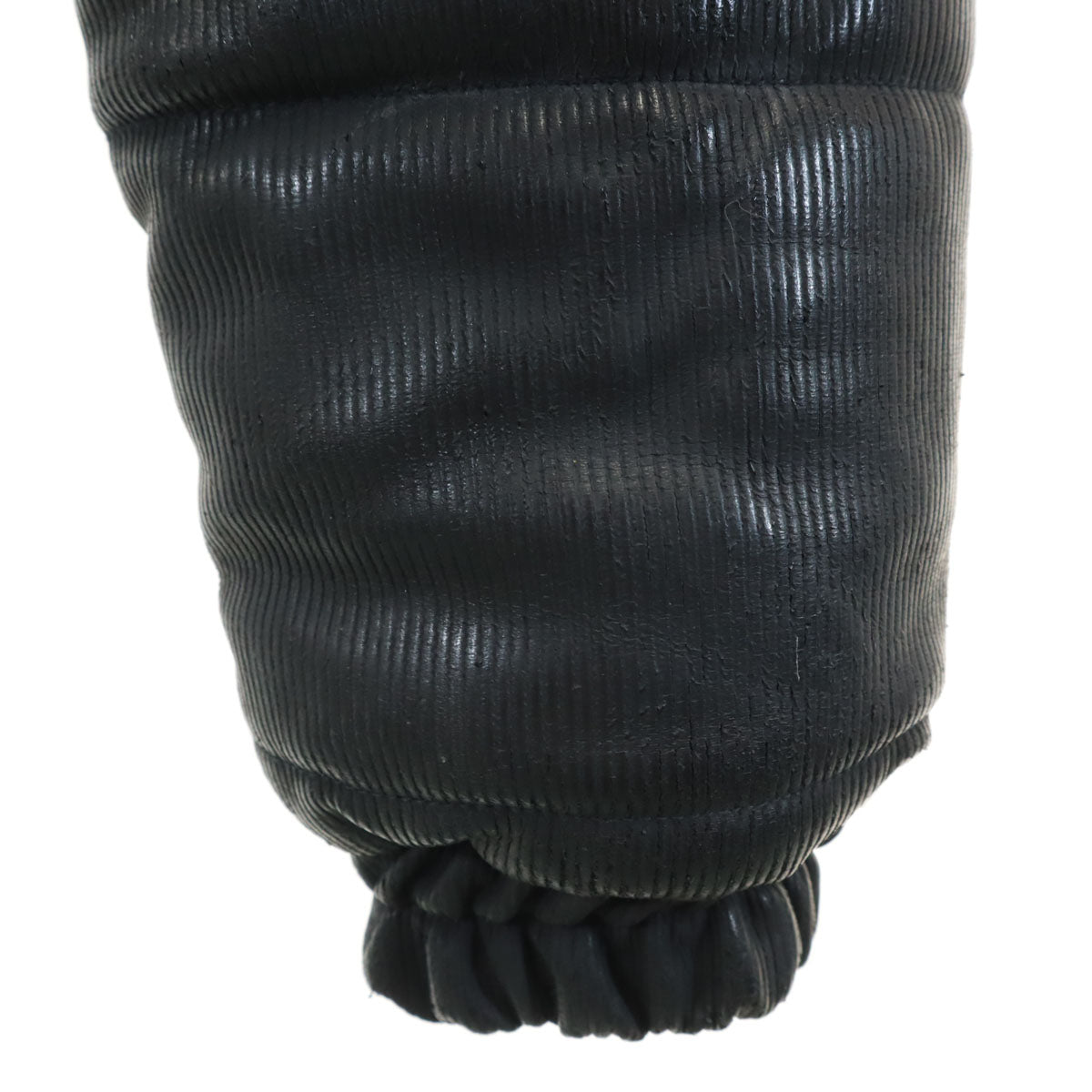 VERSACE JEANS COUTURE ヴェルサーチ ジーンズ クチュール イタリア製 コーティング加工 中綿ジャケット M ブラック レディース