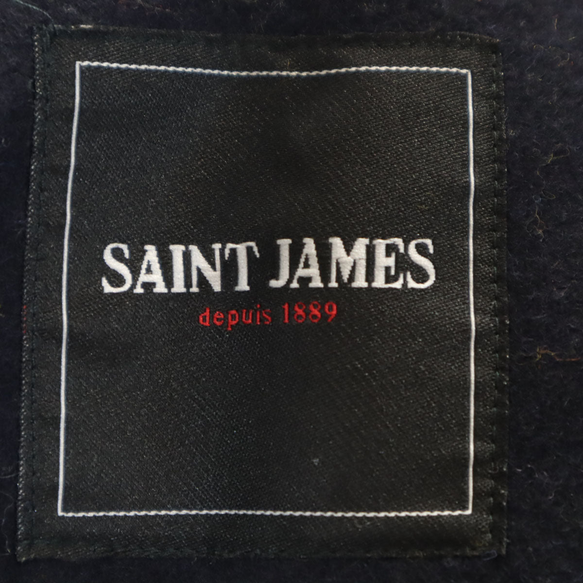 美品 SAINT JAMES セントジェームス メルトン ピーコート S ネイビー Pコート メンズ