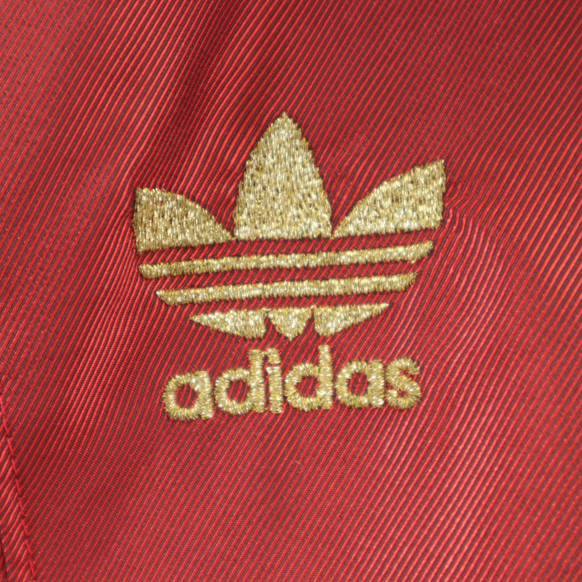 adidas アディダス 80s ヴィンテージ トレフォイルロゴ刺繍 トラックジャケット M レッド系 デサント製 メンズ