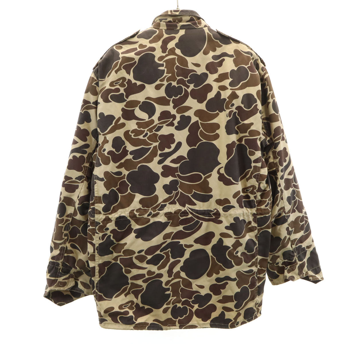 DUCK BAY 80s 90s 韓国製 オールド 総柄 ライナー付き ハンティングジャケット M ブラウン系 メンズ