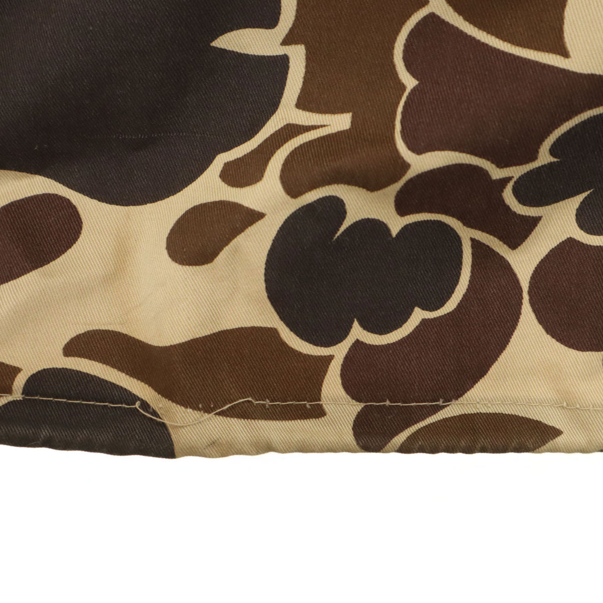 DUCK BAY 80s 90s 韓国製 オールド 総柄 ライナー付き ハンティングジャケット M ブラウン系 メンズ