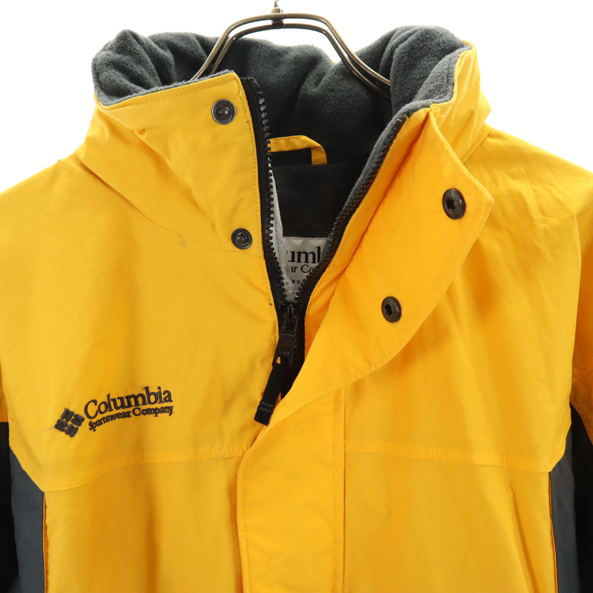 Columbia コロンビア ナイロンジャケット M イエロー 裏フリース アウトドア メンズ