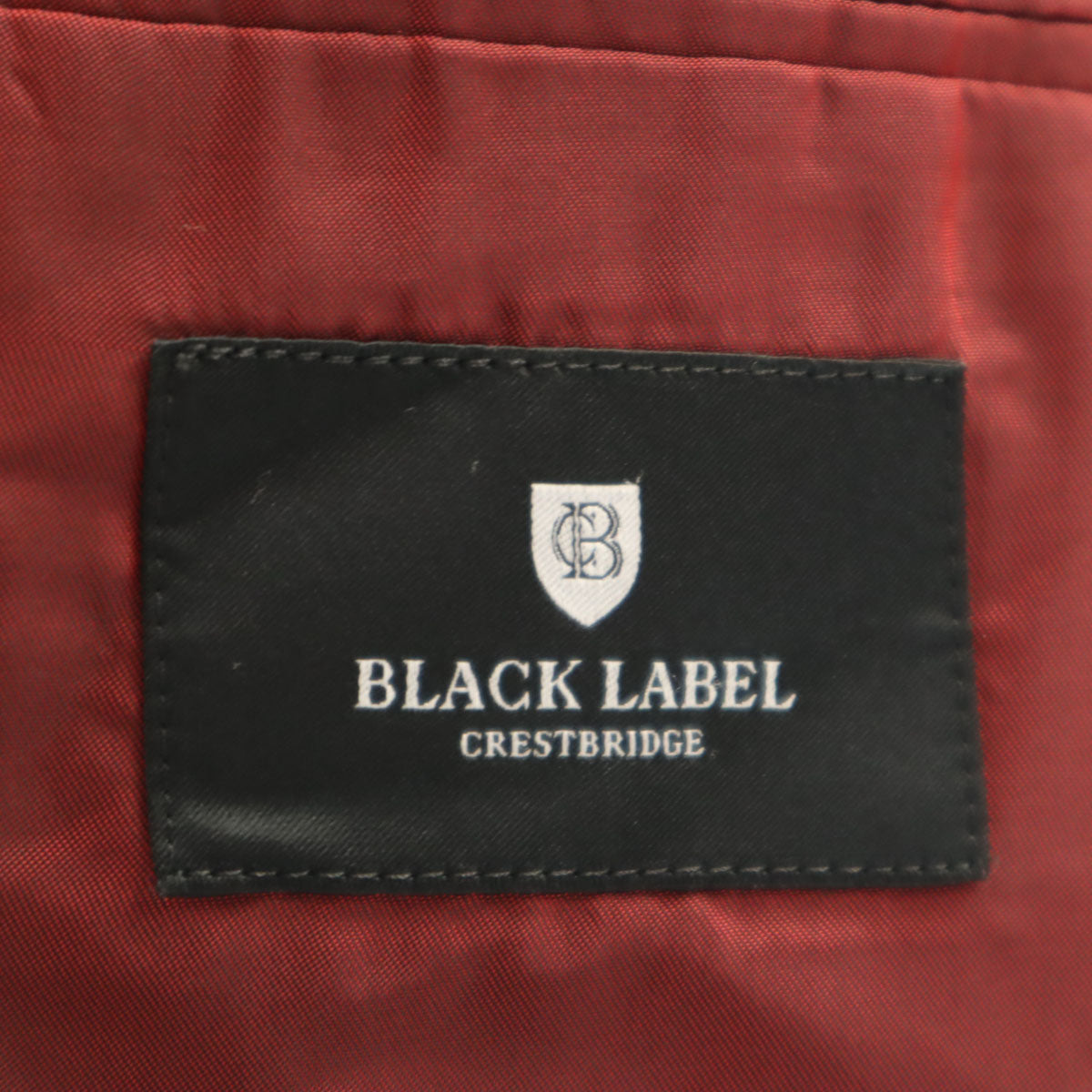 BLACK LABEL CRESTBRIDGE ブラックレーベルクレストブリッジ 日本製 ウール チェック柄 スーツ 上下 セットアップ 40L グレー 三陽商会 メンズ