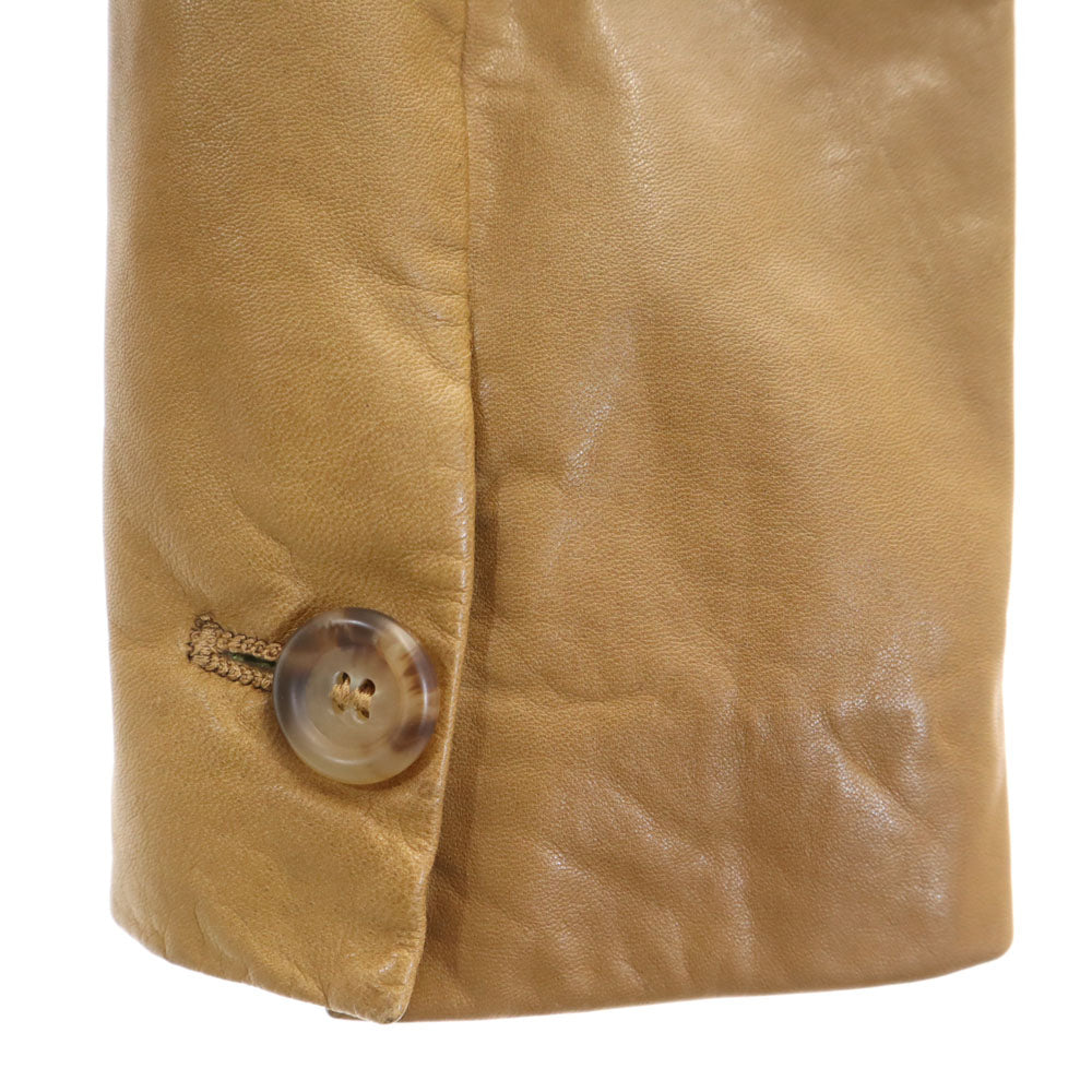 WEEKEND MaxMara ウィークエンドマックスマーラ イタリア製 本革 レザージャケット 42 ブラウン系 レディース