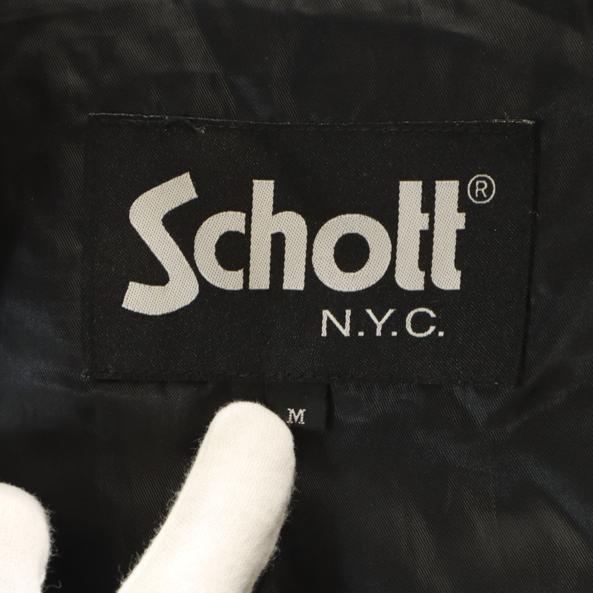 schott ショット 中綿ジャケット M カーキ メンズ