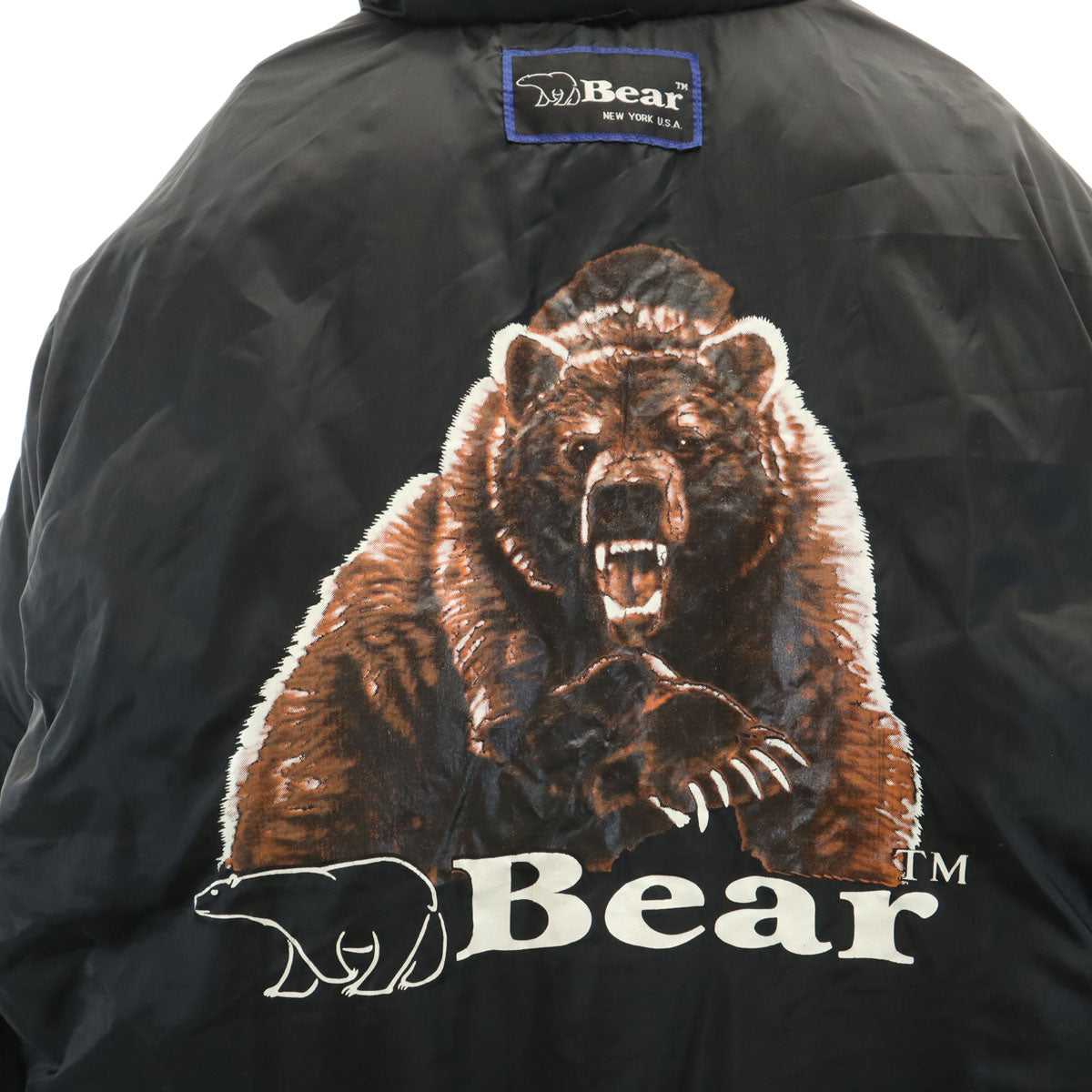 Bear ベアー リバーシブル ダウンジャケット M ブラック メンズ