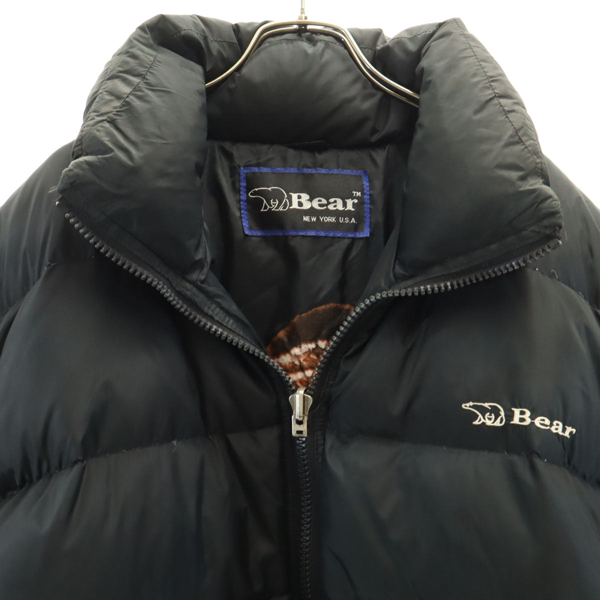 Bear ベアー リバーシブル ダウンジャケット M ブラック メンズ