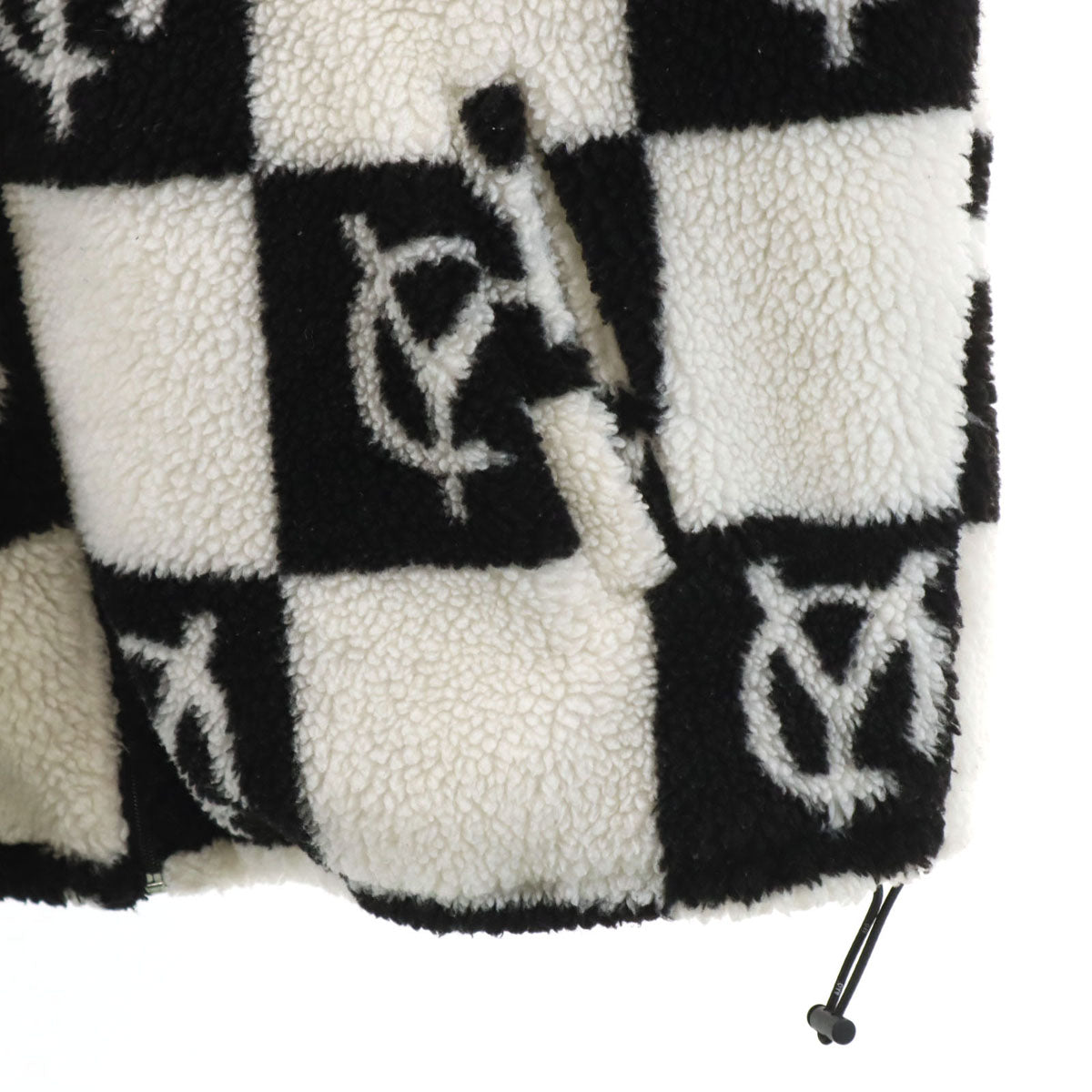 OY オーワイ 韓国製 総柄 ボアジャケット ホワイト系 メンズ