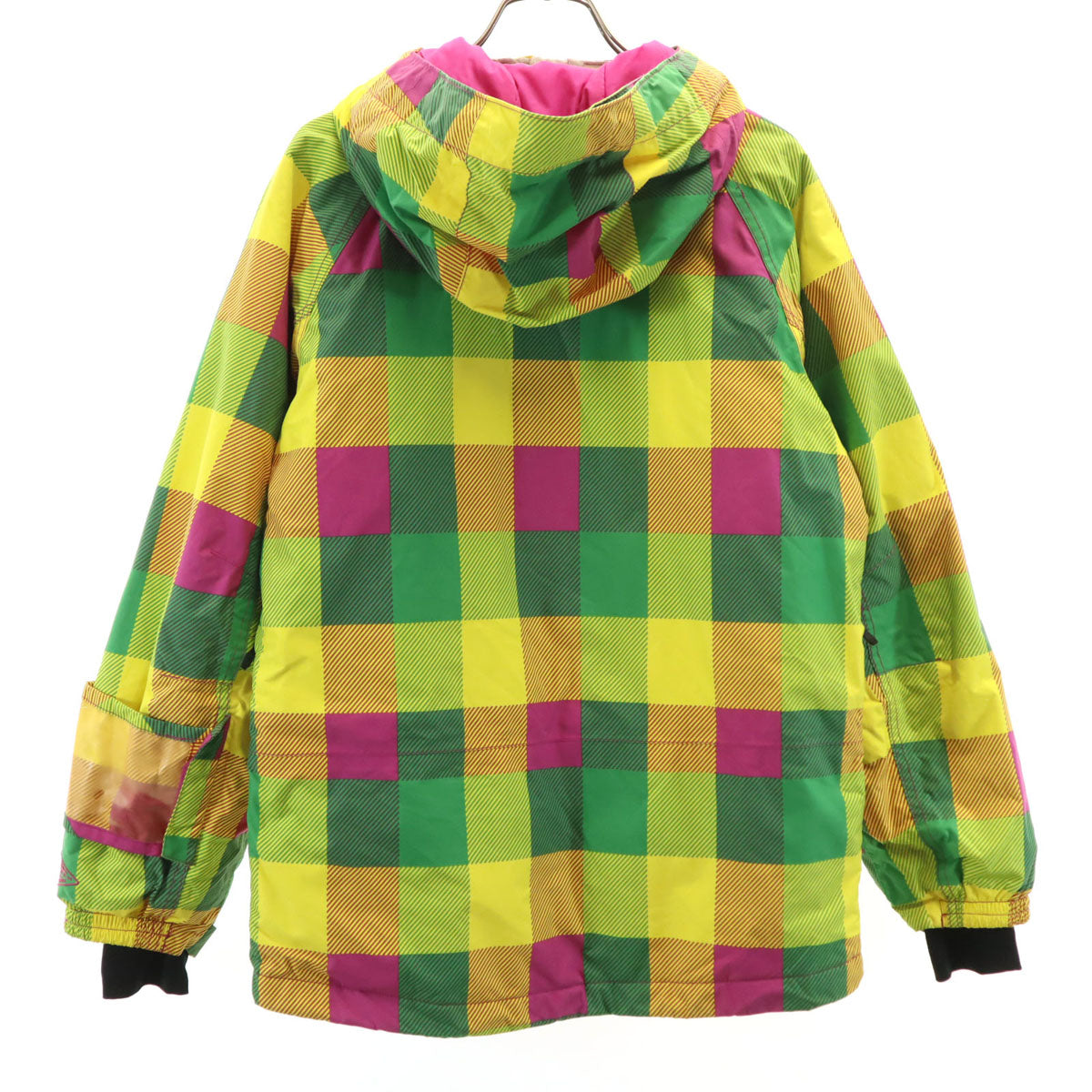 Columbia コロンビア 総柄 スノーボード 中綿ジャケット S イエロー アウトドア レディース