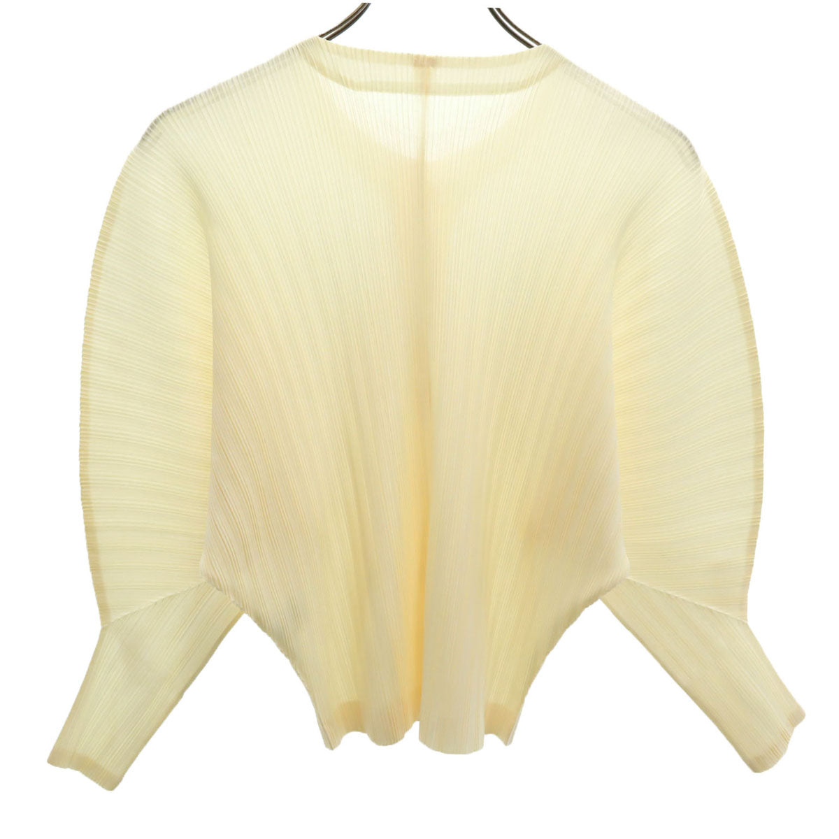 PLEATS PLEASE プリーツプリーズ 日本製 長袖 プリーツ ブラウス 3 ベージュ レディース