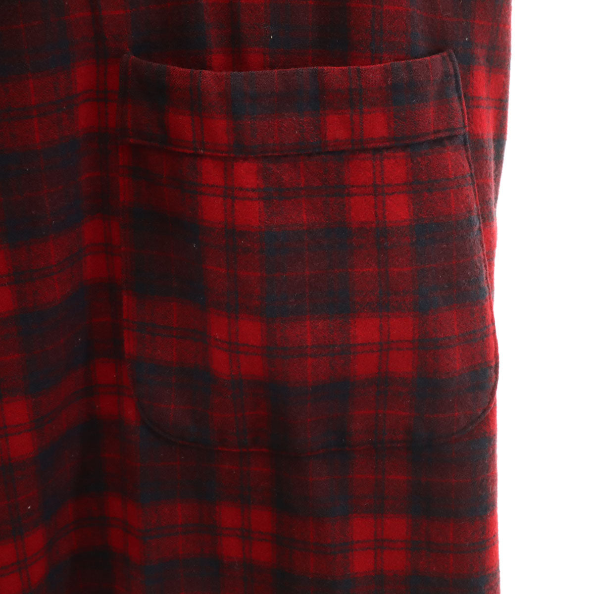 PENDLETON ペンドルトン 70s ヴィンテージ チェック柄 ショールカラー ガウンコート L レッド メンズ