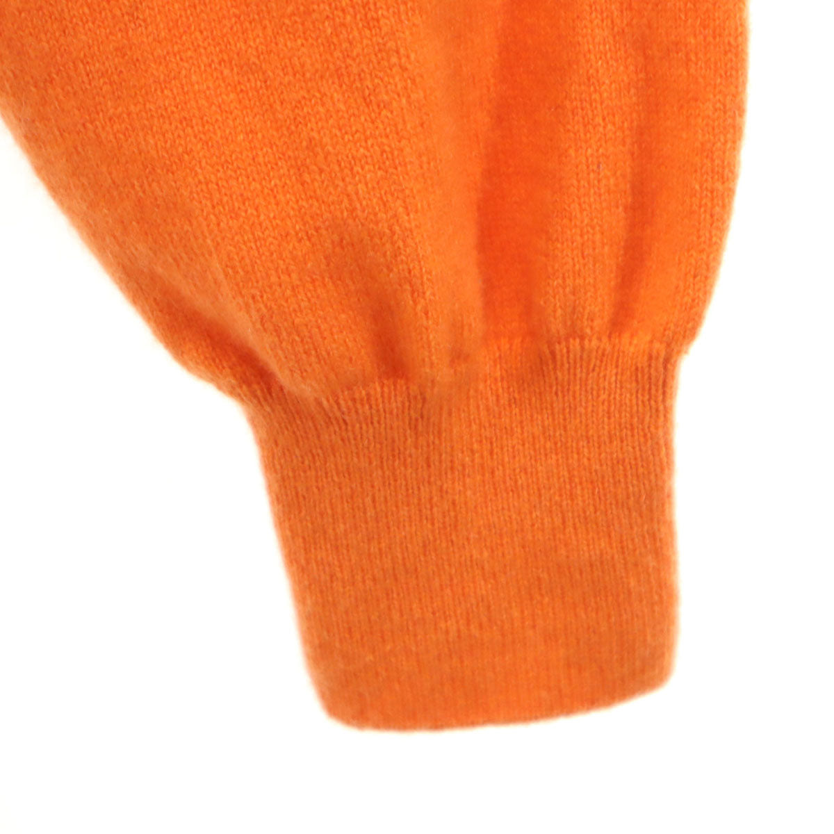 HERMES エルメス イタリア製 カシミヤ100％ 長袖 セーター L オレンジ ニット メンズ