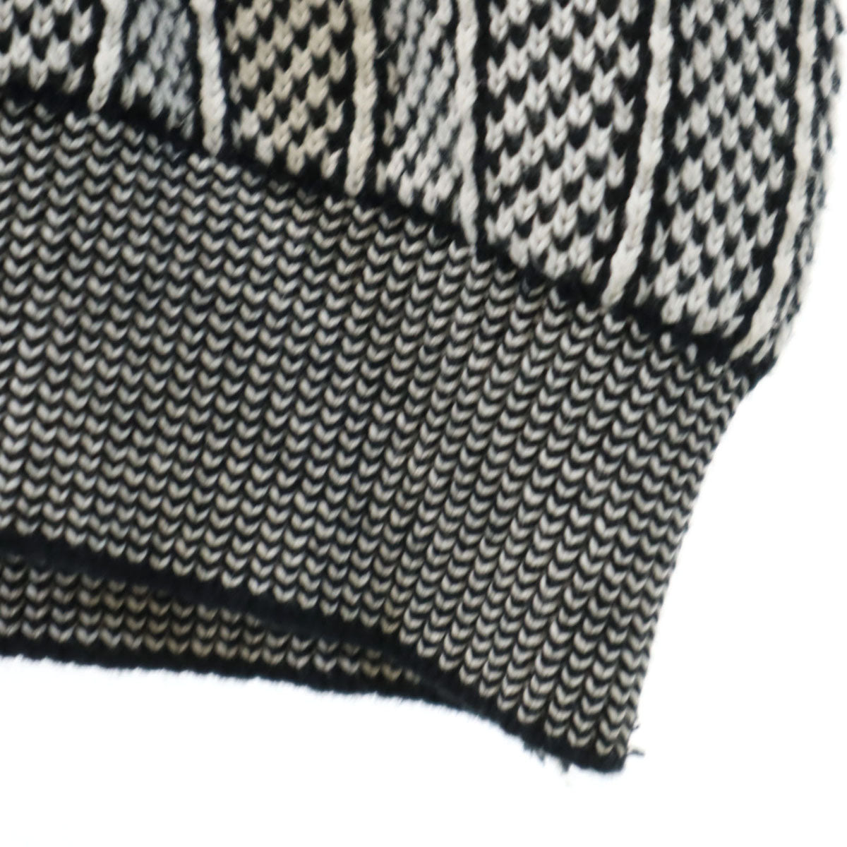 Christian Dior MONSIEUR クリスチャンディオール ムッシュ 90s オールド ストライプ柄 長袖 セーター M ホワイト ニット メンズ