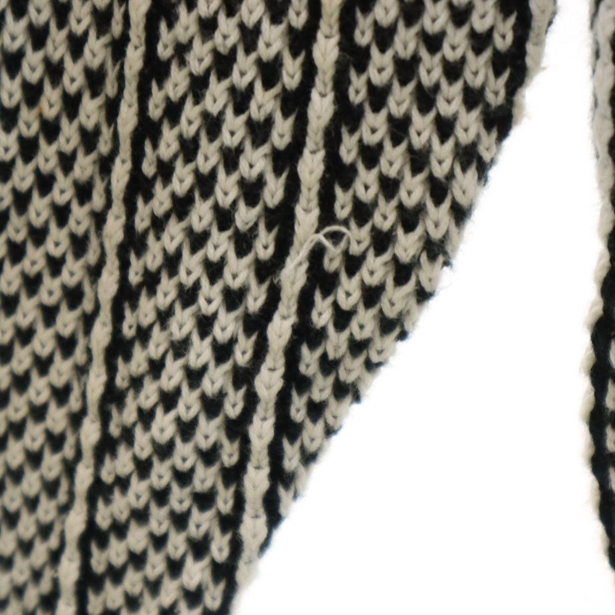 Christian Dior MONSIEUR クリスチャンディオール ムッシュ 90s オールド ストライプ柄 長袖 セーター M ホワイト ニット メンズ