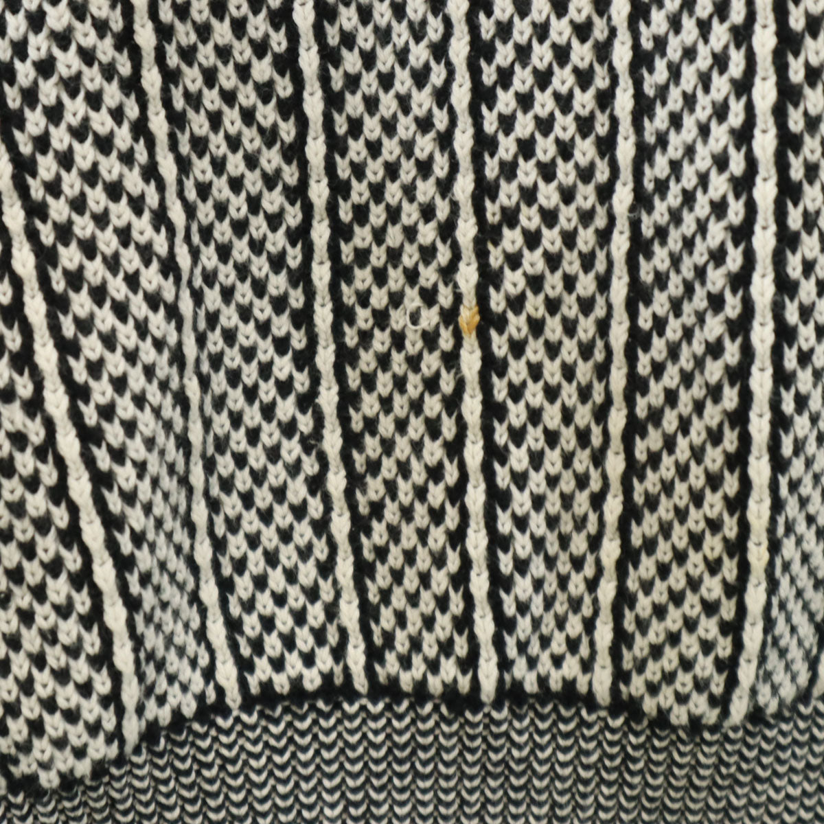 Christian Dior MONSIEUR クリスチャンディオール ムッシュ 90s オールド ストライプ柄 長袖 セーター M ホワイト ニット メンズ