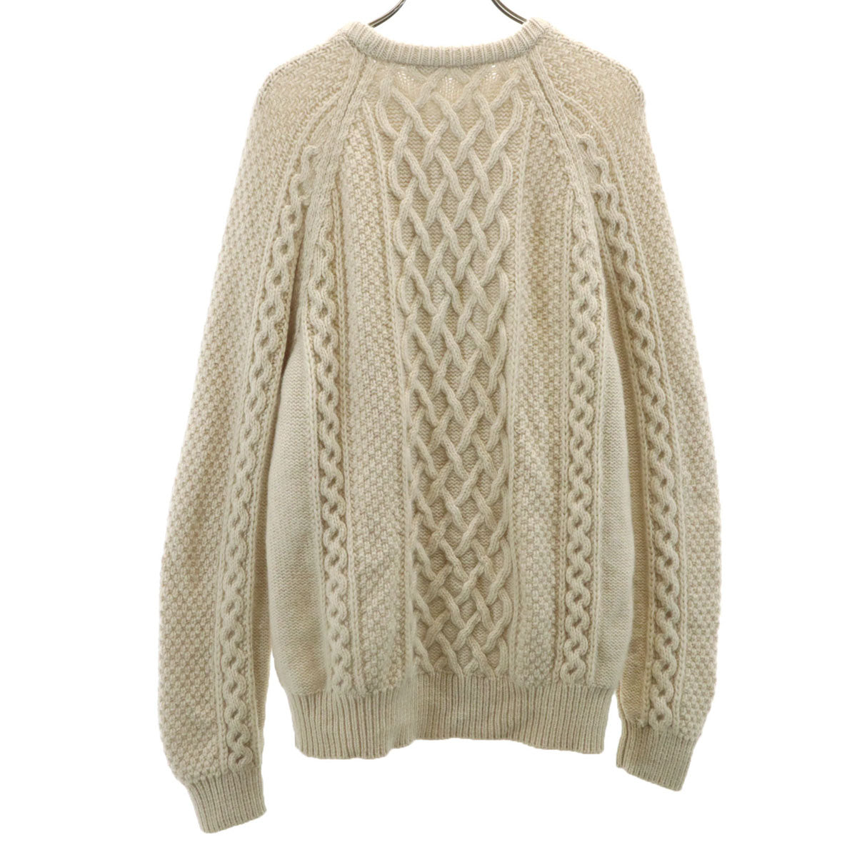 Alexander McQueen アレキサンダーマックイーン イタリア製 長袖 フィッシャーマン セーター S ベージュ アランニット メンズ
