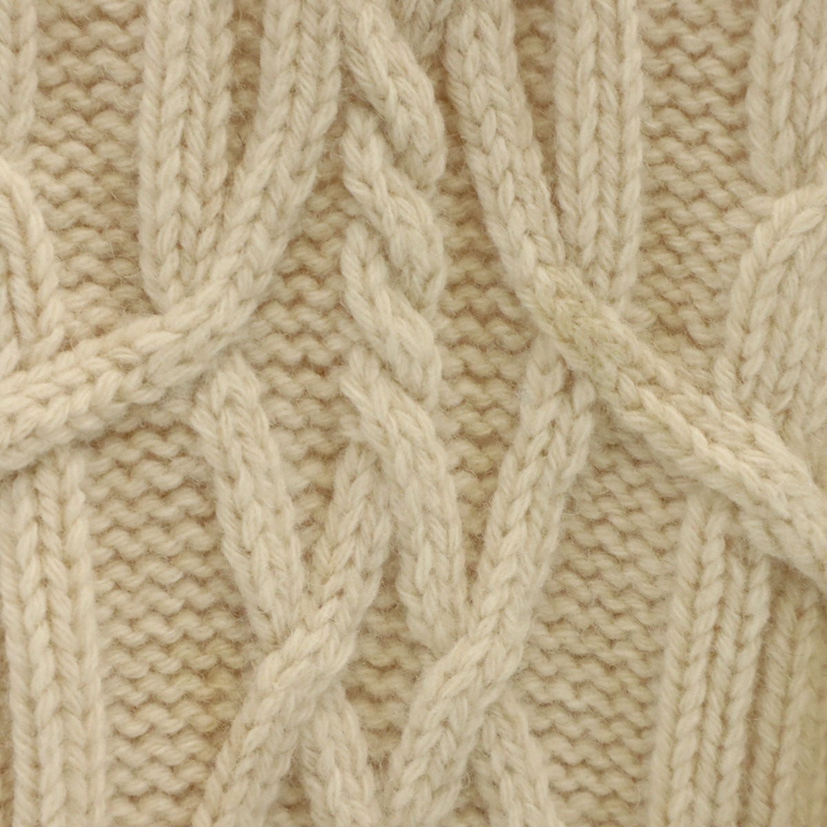 Alexander McQueen アレキサンダーマックイーン イタリア製 長袖 フィッシャーマン セーター S ベージュ アランニット メンズ