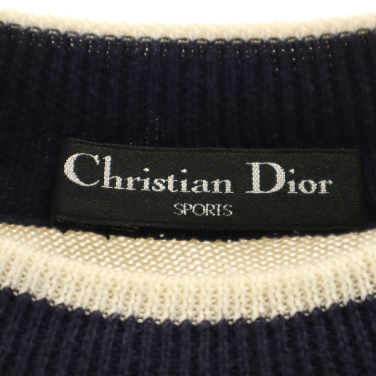 Christian Dior SPORTS クリスチャンディオールスポーツ 90s オールド 長袖 ニット M アイボリー セーター メンズ