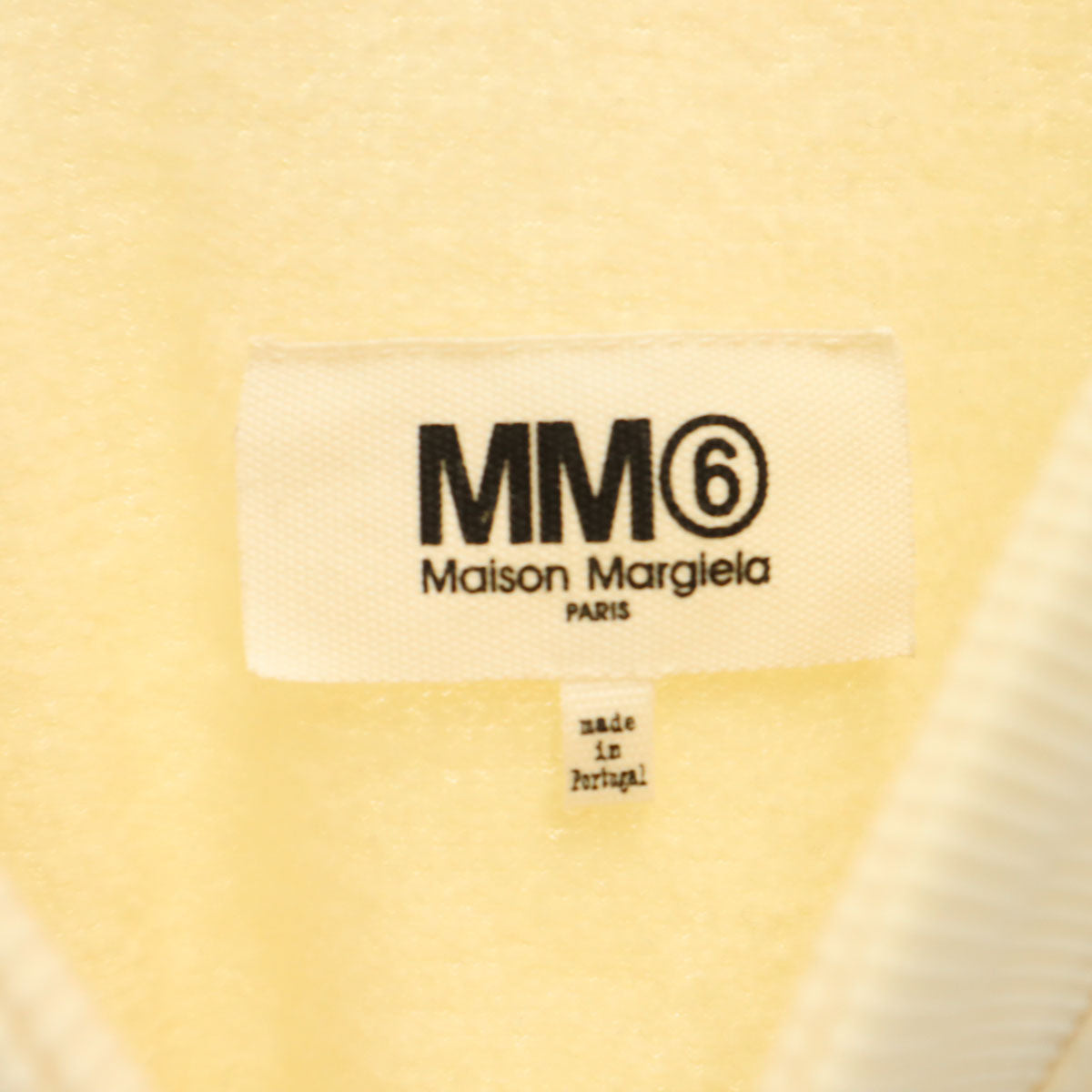 MM6 Maison Margiela エムエムシックス メゾンマルジェラ ポルトガル製 長袖 オフショルダースウェット ワンピース S アイボリー レディース