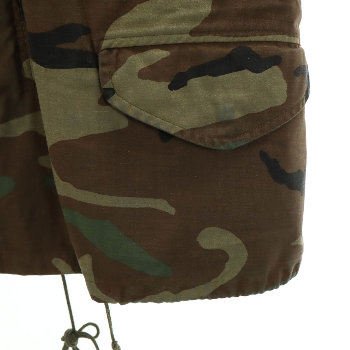 US ARMY アメリカ軍 80s DLA ヴィンテージ ウッドランドカモ M-65 フィールドジャケット M カーキ ライナー付き ミリタリー メンズ