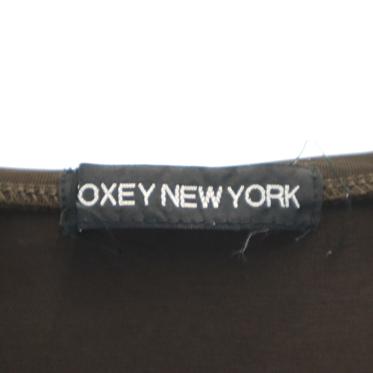 FOXEY NEW YORK フォクシーニューヨーク 日本製 長袖 ジップアップ カットソー ブラウン フーディー レディース