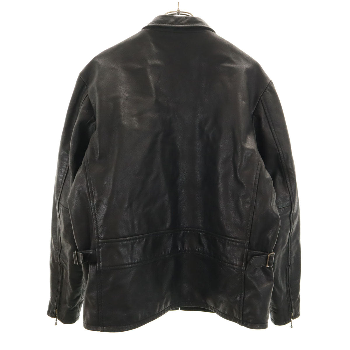 Canyon de Chelly キャニオン デ シェリー 牛革 レザージャケット L ブラック 中綿 ライダース メンズ