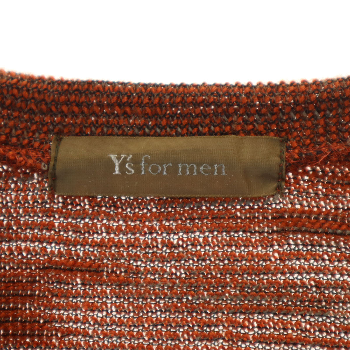 Y’s for men ワイズフォーメン 90s 日本製 ウール100％ オールド 長袖 ニット カーディガン ブラウン系 ヨウジヤマモト メンズ