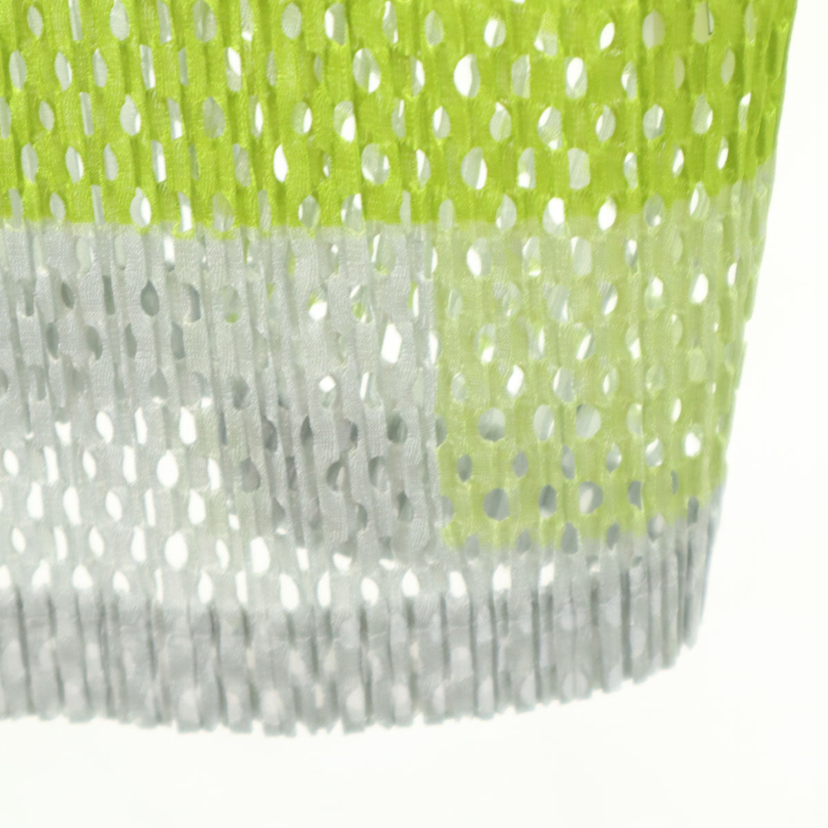 PLEATS PLEASE プリーツプリーズ 日本製 長袖 メッシュ ブラウス 5 イエローグリーン レディース