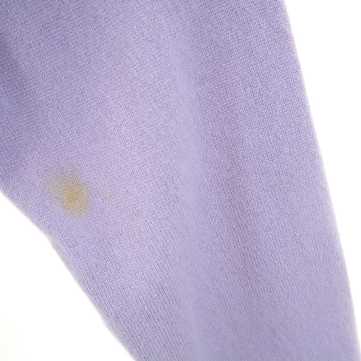 HERMES エルメス イタリア製 カシミヤ100％ 長袖 ハーフジップ ニット L ラベンダー セーター メンズ